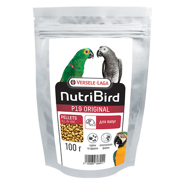 Versele-Laga NutriBird P19 Original Breeding ВЕРСЕЛЕ-ЛАГА НУТРІБЕРД P19 ОРІДЖИНАЛ РОЗВЕДЕННЯ корм для великих папуг Київ - фото 1