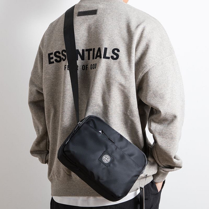Сумка через плече Stone Island 24x16 чорний Запоріжжя - фото 7