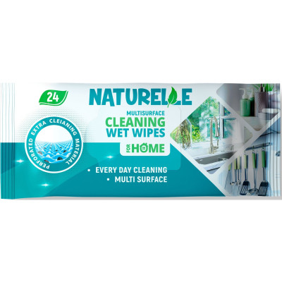 Серветки для прибирання Naturelle Вологі Універсальні 24 шт. (4820207590663) Вінниця - фото 1