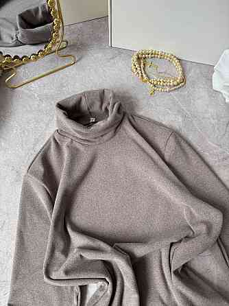 Жіночий теплий базовий гольф ангора на флісі. Мокко, 42/46 Одеса