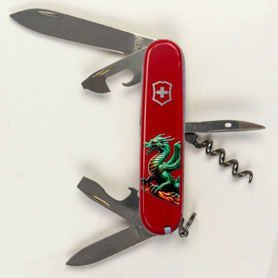 Нож Victorinox Spartan Zodiac 91 мм Зелений дракон на дереві (1.3603_Z3350u) Винница - изображение 4