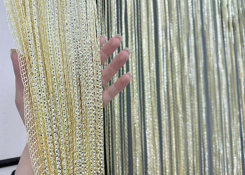 Шторы-нити Rovi Premium с люрексом Кремовый 300х300см 1 шт (61-116) Киев - изображение 5