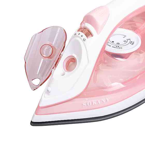 Sokany Праска парова ручна для одягу 1800 Вт з металокерамічною підошвою Рожева Sokany SK-11044 Киев