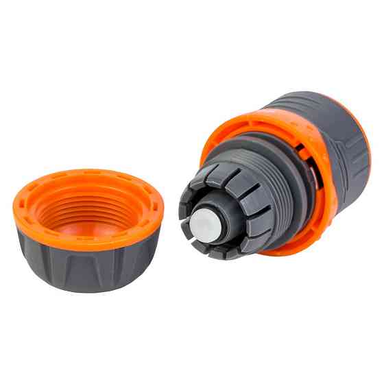 Конектор 1⁄2" швидкознімний для шланга 1⁄2" аквастоп із замком (ABS+TPR) FLORA (5015434) Київ