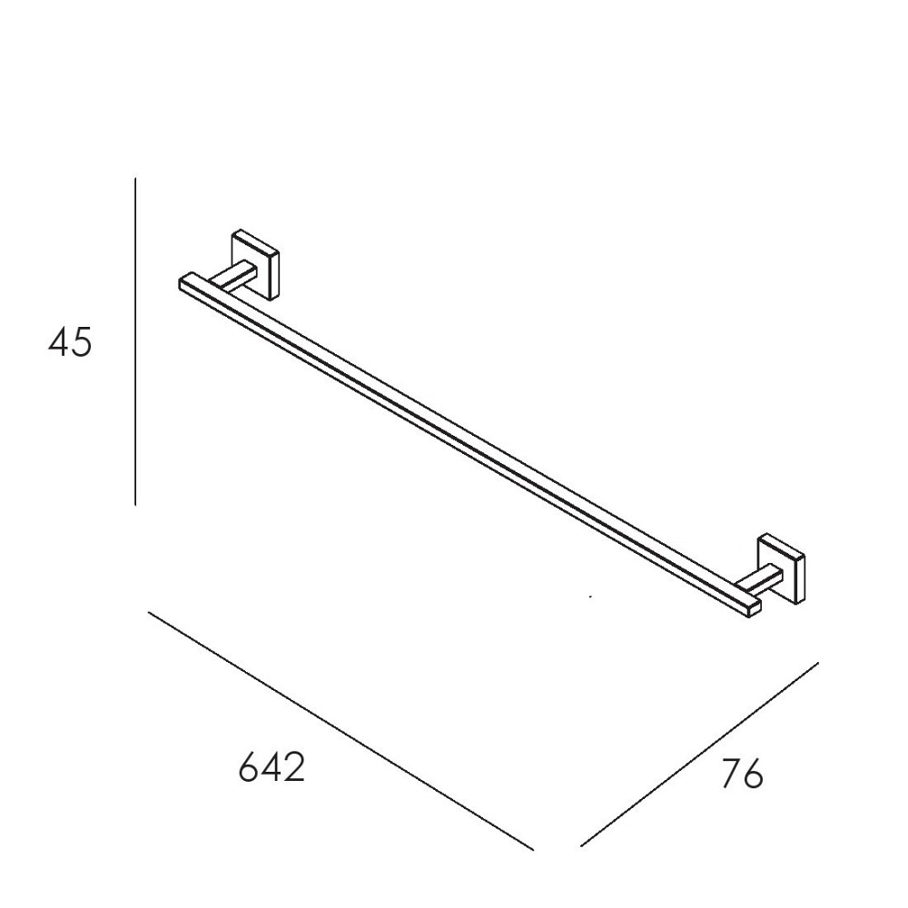 Держатель для полотенец IMPRESE BILOVEC хром Киев - изображение 2