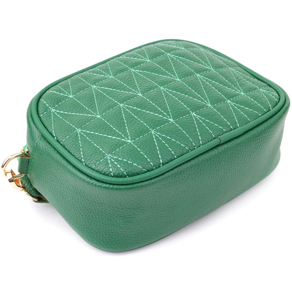 Сумка для женщин из натуральной кожи Vintage 22900 Зеленый Киев - изображение 6