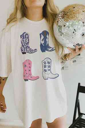 Футболка жіноча з принтом  48 Біла 2664087557 Дніпро