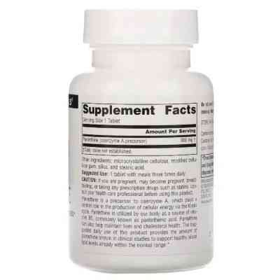 Витамин Source Naturals Пантетин, Pantethine, 300 Мг, 90 таблеток (SNS-02066) Винница