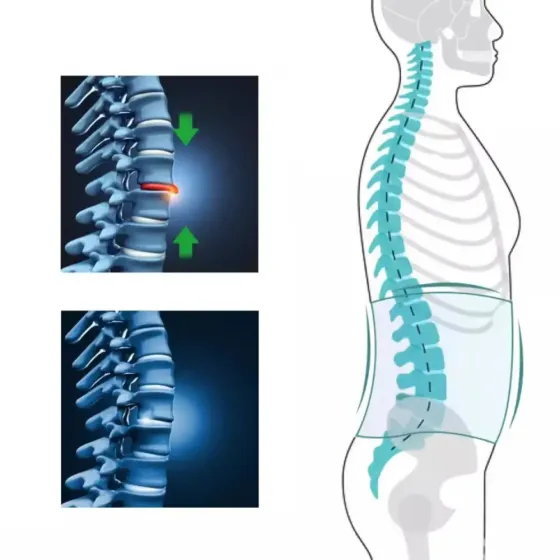 Пояс для спины при физических нагрузках на липучках / Пояс на поясницу / Ортопедический пояс для поясницы Коломия