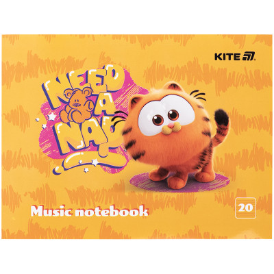 Тетрадь Kite для нот Garfield А5, 20 листов (GF25-405) Винница - изображение 1