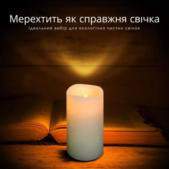Набір світлодіодні свічки 9 шт. Niki Light лед світильник свічка на батарейках різних розмірів з пультом керування Київ