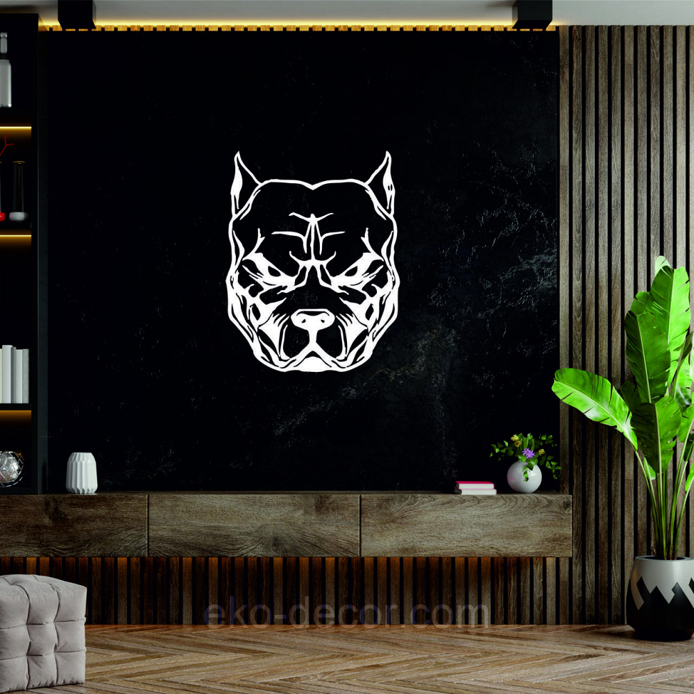 Декоративне настінне Панно «Собака», Декор на стіну 70*55 см, Білий Київ - фото 5