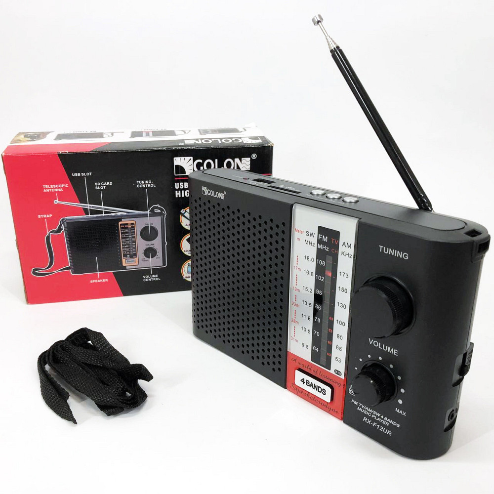 Радиоприемник от сети 220 GOLON RX F12 AM/FM/SW, Радио фм прямой UX-401 эфир, FM-радиоприемник Киев - изображение 8