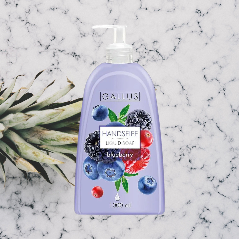 Рідке мило для рук Лісові ягоди Gallus Blueberry 1 л Виноградов - изображение 1