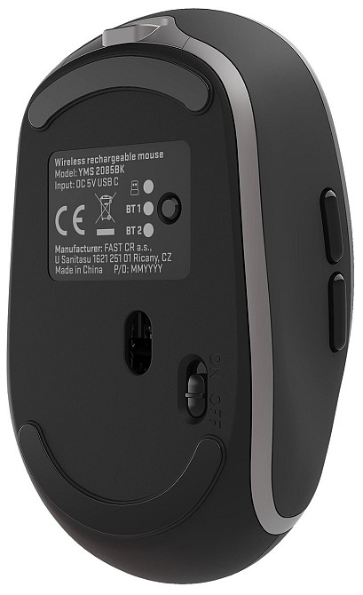 Мышь компьютерная Yenkee YMS 2085BK Dual mode WL mouse NOBLE (7090572) Киев - изображение 4