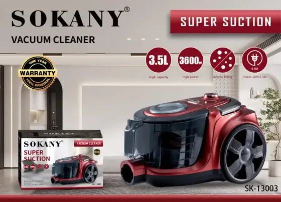 Побутовий електричний пилосос SK-13003 3600 Вт з циклонною системою, пилозбірник 3,5 л та шнур 6,5 м Одеса