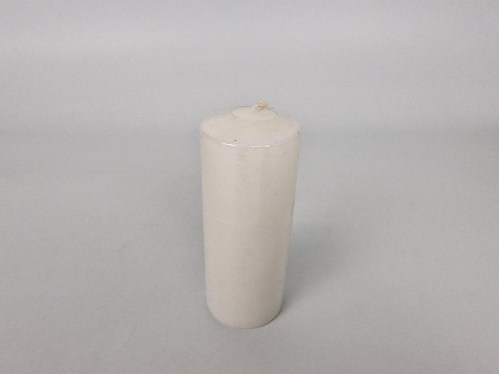 Цветная Цилиндр парафиновая свеча (60/150) БЕЛАЯ  (1 шт) Харьков - изображение 1