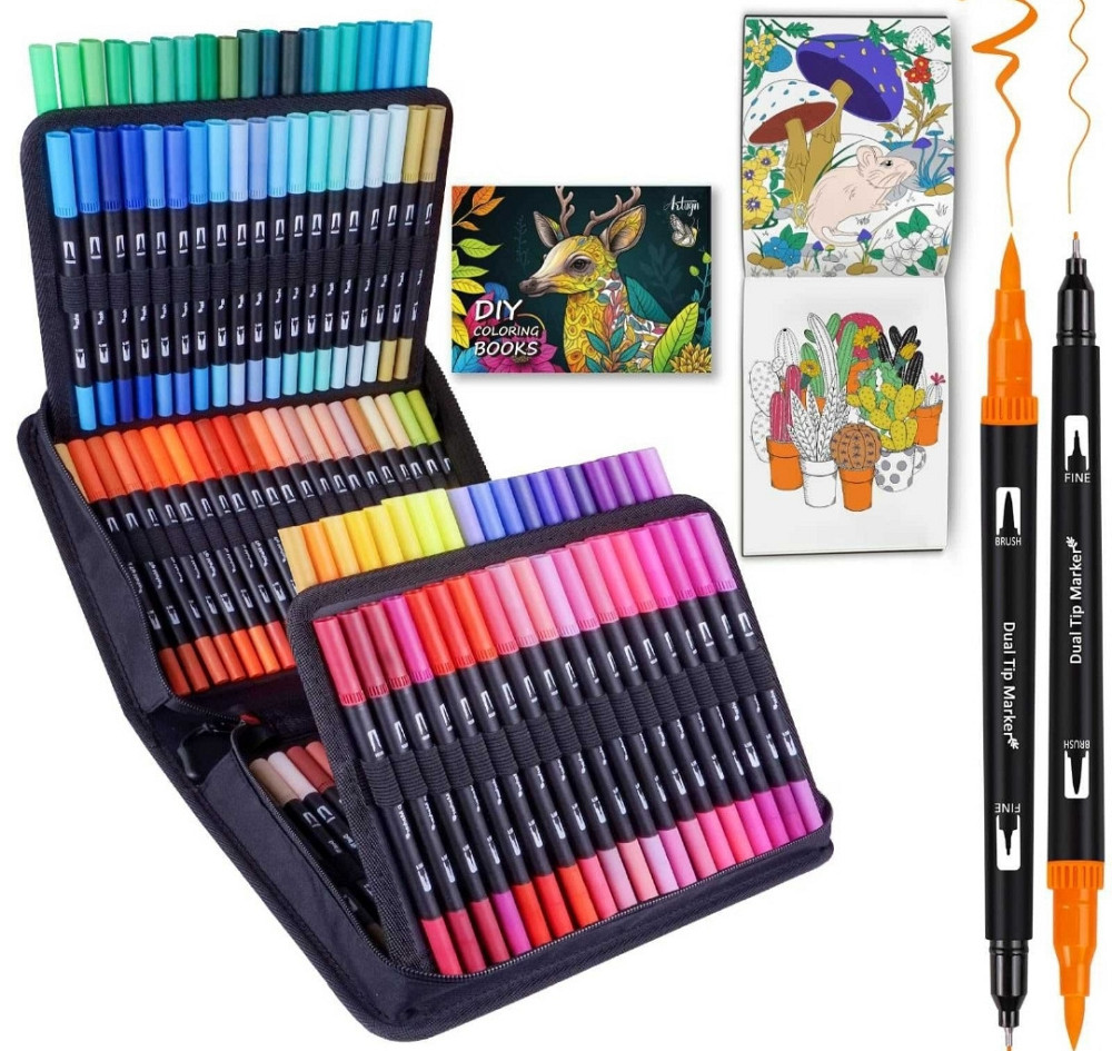 Безупречные Акварельные скетч маркеры двусторонние для детей фломастеры. Харьков - изображение 2