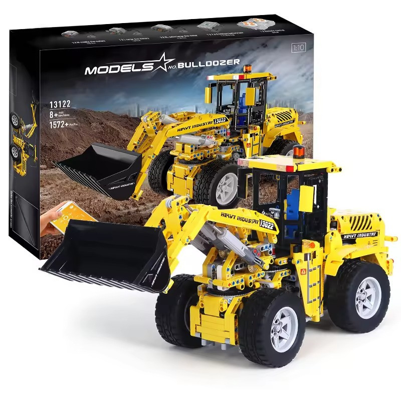 Конструктор Бульдозер дитячий на дистанційному управлінні 1572 деталі Кам'янець-Подільський - фото 1