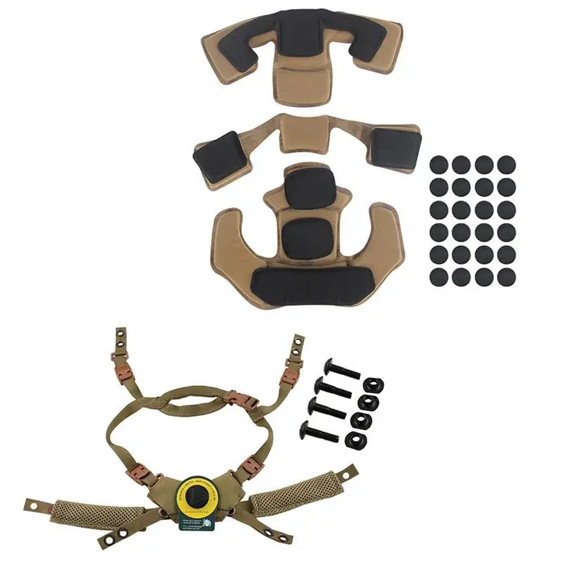 Універсальна система кріплень для шолома Wendy system із подушками (Койот) Київ - фото 3