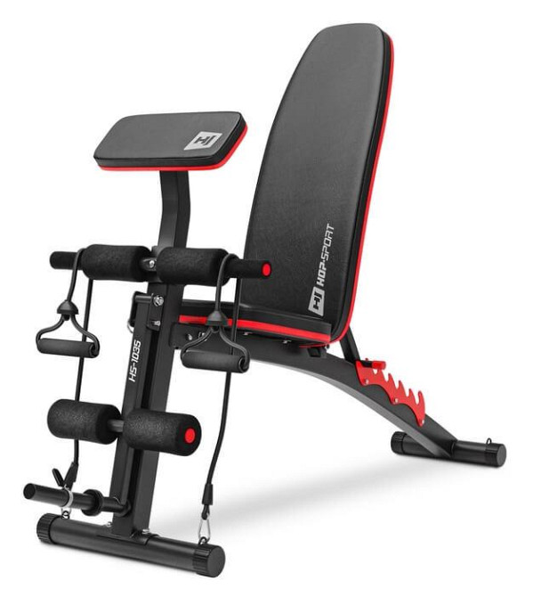 Набір Hop-Sport Premium 135кг з лавою HS-1035, штангами та гантелями Киев - изображение 7