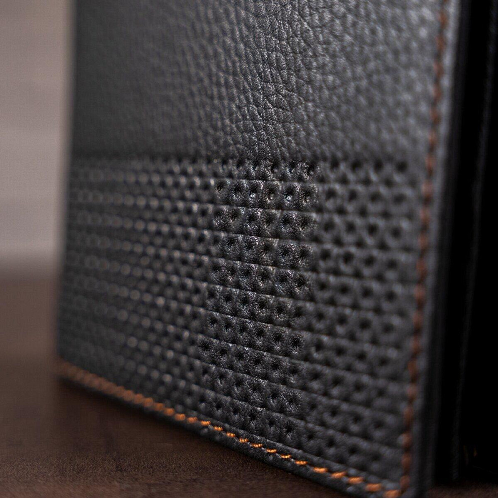 Гаманець чоловічий Vintage 14452 шкіряний Чорний Київ - фото 7