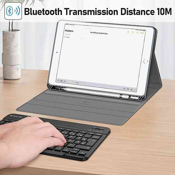 Фирменный чехол-клавиатура Fintie для iPad 10.2 дюймов 8-го и 7-го поколения 2020/2019 с держателем для карандашей Днепр