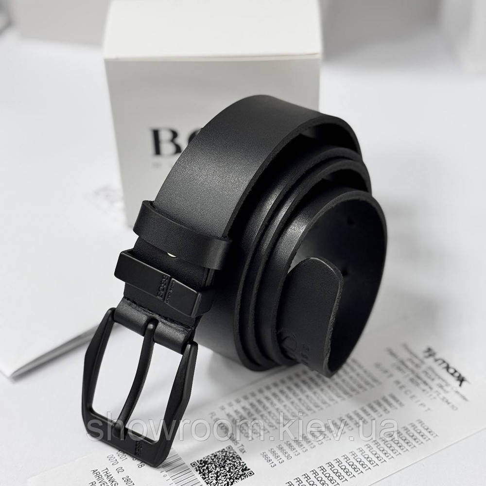Чоловічий шкіряний пояс Hugo Boss (215-1) Київ - фото 2
