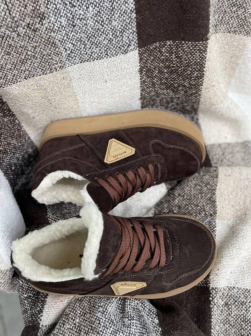 Molly Кросівки жіночі MOLLY 876 коричневі (зима, замша натуральна) (5653) 38 Коломыя - изображение 4