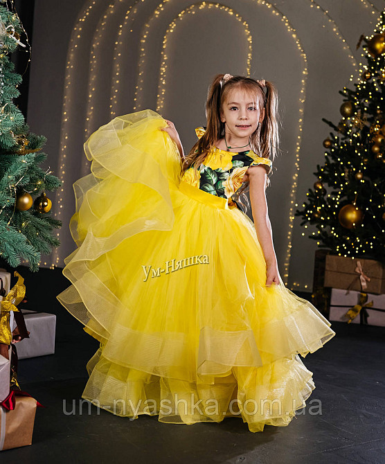 Длинное нарядное платье на 6-7 лет Кривой Рог - изображение 1