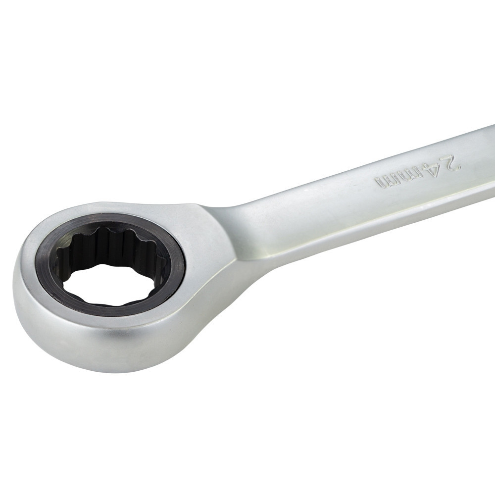 Ключ рожково-накидный трещеточный 24мм CrV polished SIGMA (6022241) Ровно - изображение 5