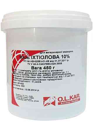 Мазь Ихтиоловая 10% 450 г O.L.KAR. Винница