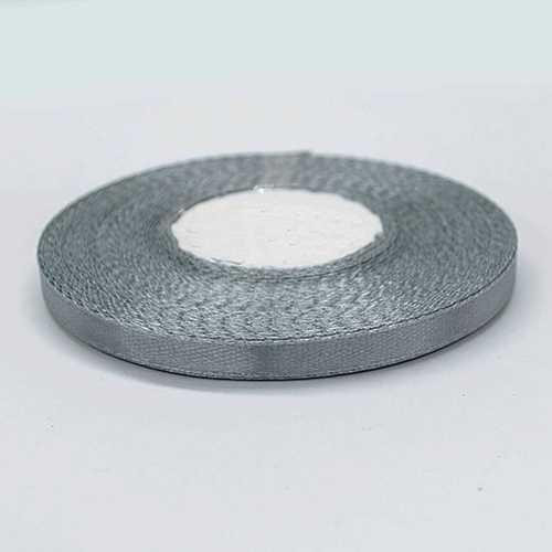 Стрічка атласна 12 мм сіра 23 м Київ - фото 1