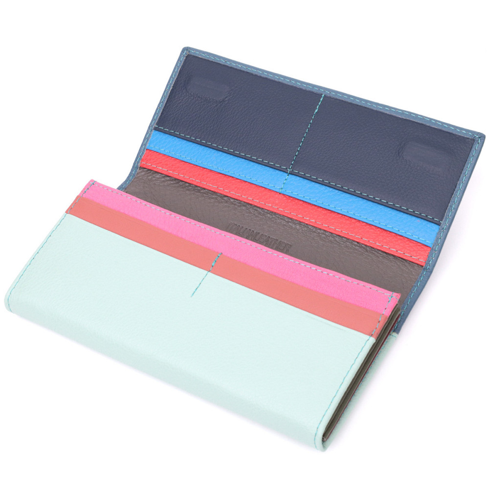 Интересный женский кошелек из натуральной кожи ST Leather 22525 Разноцветный Киев - изображение 3