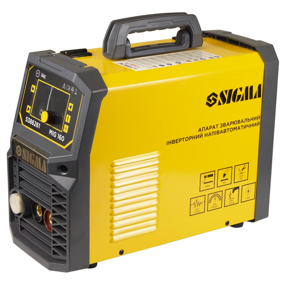 Sigma Аппарат сварочный инверторный полуавтомат МIG/MMA-160А электрод 4мм проволока 0.8-1мм LED Коломия - фото 4