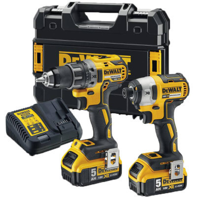Набір електроіструментів DeWALT 2 од. 18 В XR Li-lon, вага 6.61 кг, кейс TSTAK, 2 АКБ та ЗП (DCK268P2T) Вінниця - фото 1