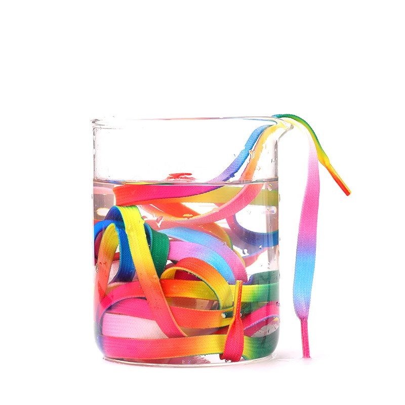 Шнурки для взуття різнокольорові яскраві модні аксесуари Lace 80см (Різнокольорові, 1 пара) Миколаїв - фото 4