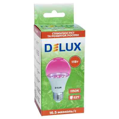 Лампочка Delux GROW BL 60N 11 Вт_230В E27 (90023253) Винница