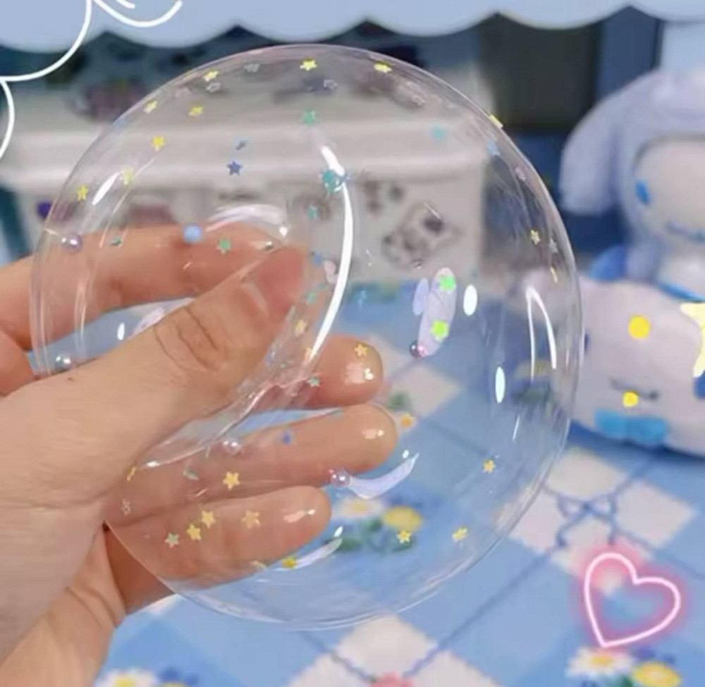 Набор для творчества Bubble Kit с блестящей нанолентой для выдувания пузырей и декором. Киев - изображение 2