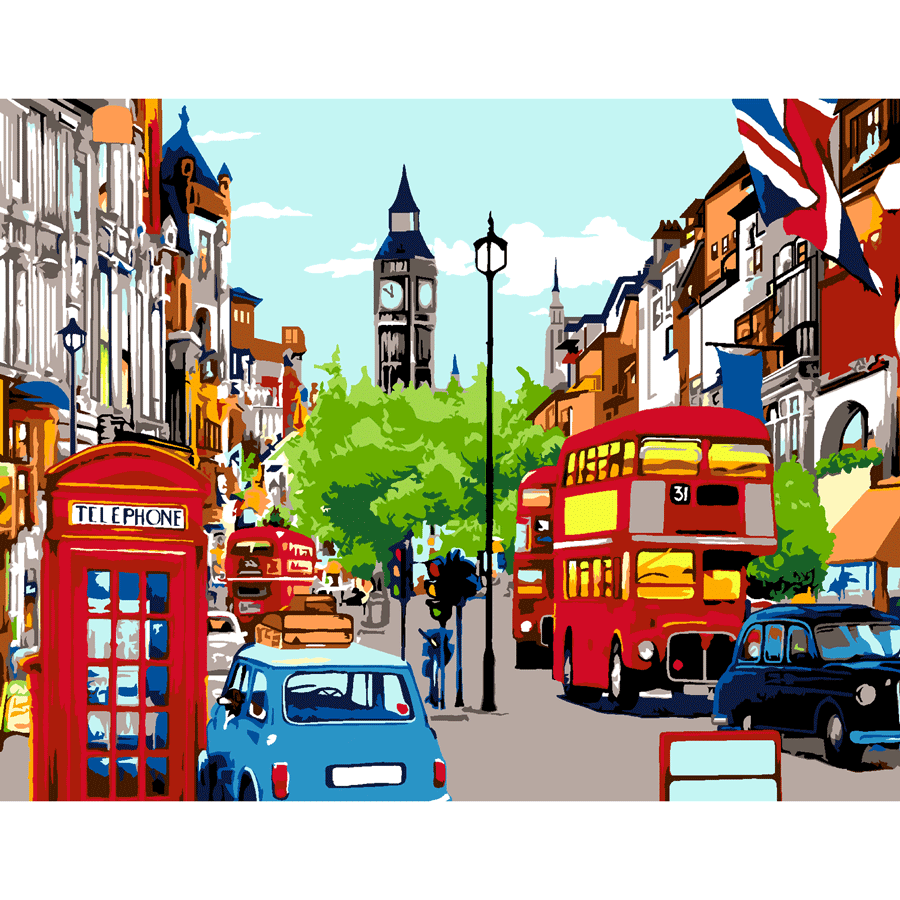 Картина за номерами „London Street“ 35×45см ROSA START Київ - фото 1