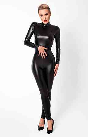 Комбінезон Noir Handmade F319 Caged, M, під латекс, довгий рукав, з доступом, кільце на поясі Sex Aura Київ