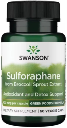 Екстракт броколі Swanson Sulforaphane from Broccoli Sprout Extract 400 mcg 60 розт капс Київ