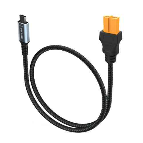 Кабель переходник XT60 мама на Type-C PD 140Вт, 1м, в оплетке Киев