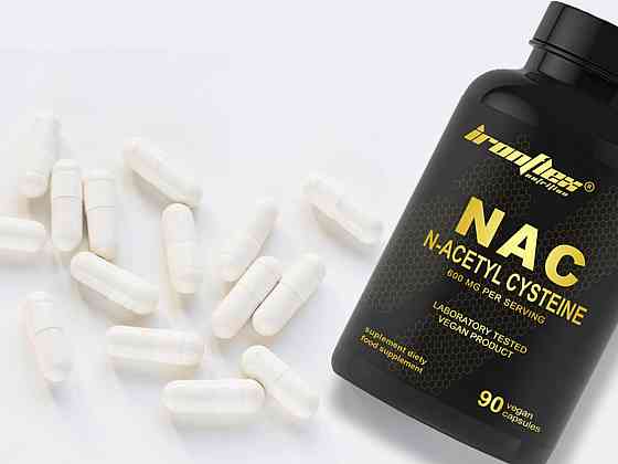 N-ацетил-L-цистеїн Ironflex NAC 600 mg 90 caps Луцьк