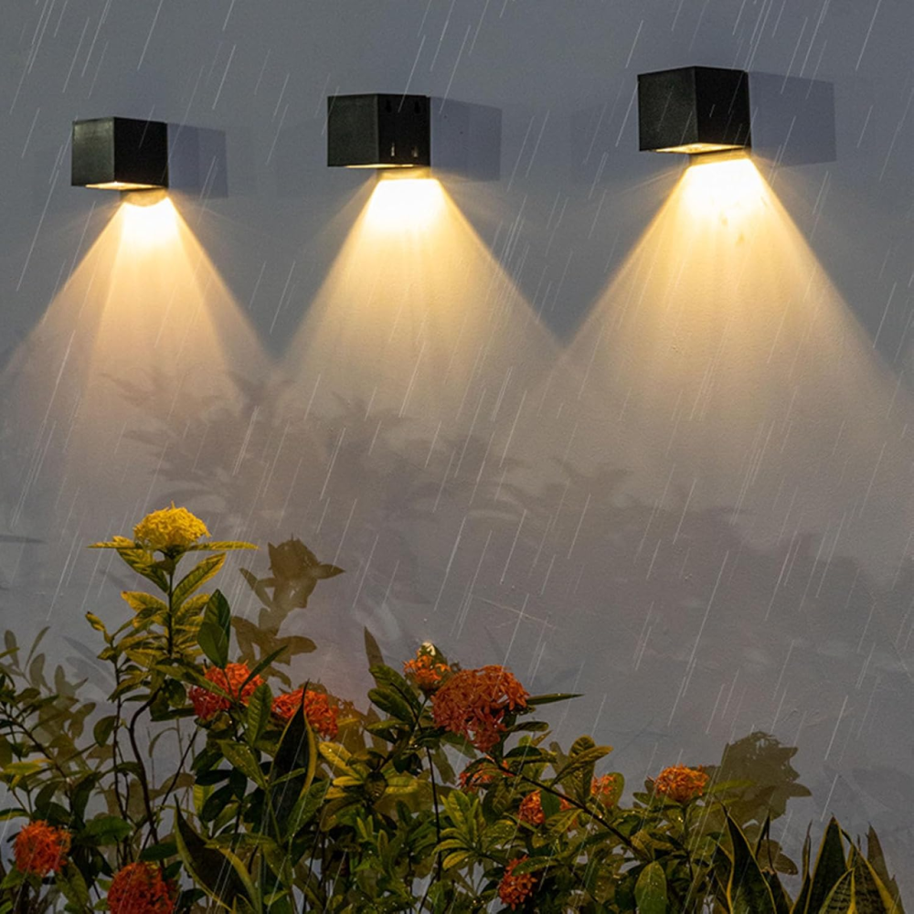 Уцінка Сонячний LED настінний світильник OUKENS, теплий білий + RGB, вуличний світильник на сонячній батареї, IP захист Київ - фото 18