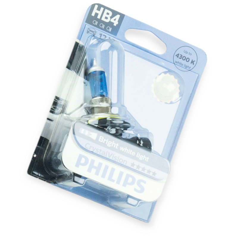 Автолампа 12V 51W PHILIPS Crystal Vision 4300К HB4 Мукачево - изображение 1