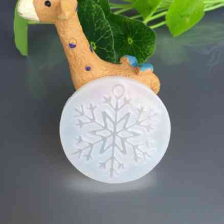 Молд снежинка новогодний 50 мм серый Киев