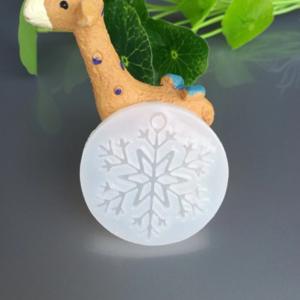 Молд снежинка новогодний 50 мм серый Киев - изображение 1