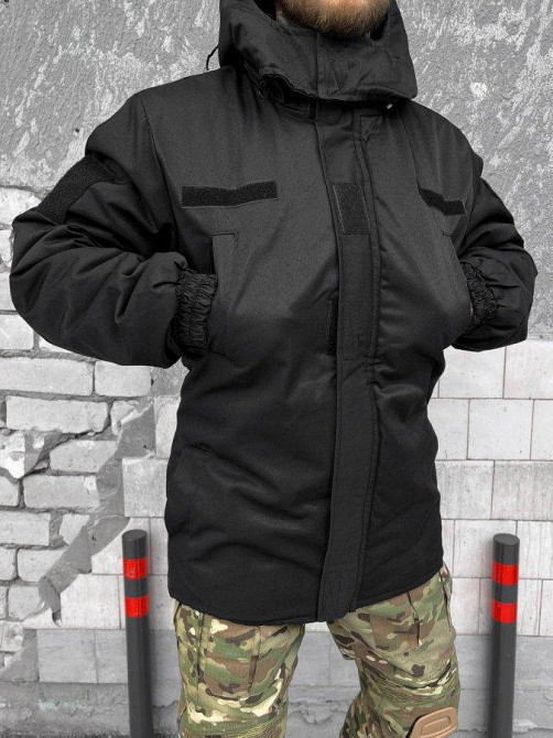 Бушлат чорний чоловічий зимовий теплий M Одеса - фото 1