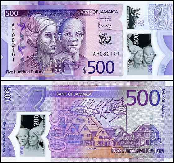 Ямайка / Jamaica 500 Dollars 2022(2023) Pick NEW UNC Полтава